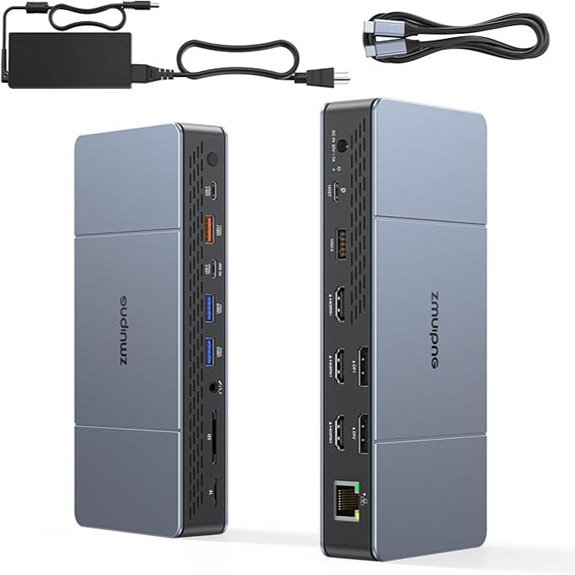 DisplayLink 3-Monitor Dock for MacBook & Windows