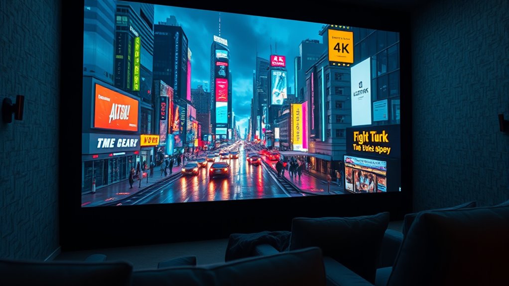 optimal 4k movie projection