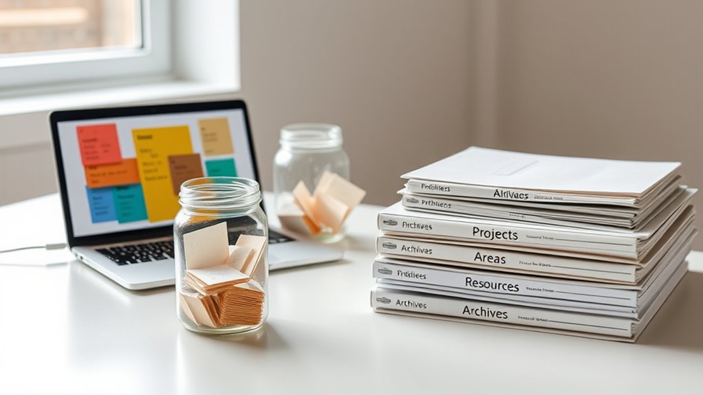 organize projects and archives