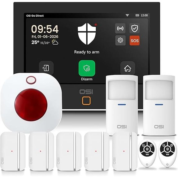 OSI Gen 2 Home Security Alarm System (11 pcs)