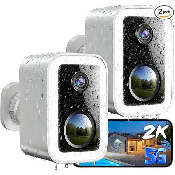 Wireless Outdoor Security Cameras with Spotlight & Siren