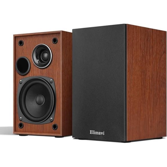 Passive 2-Way Bookshelf Speakers with Woofer & Tweeter