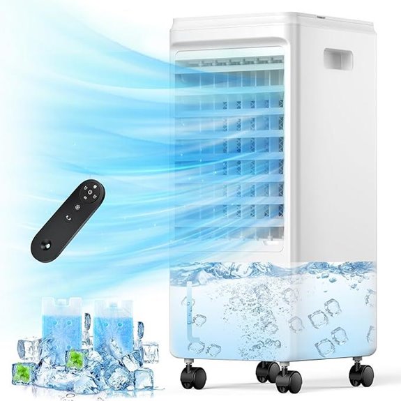 Portable 3-in-1 Evaporative Cooler with Ice Packs