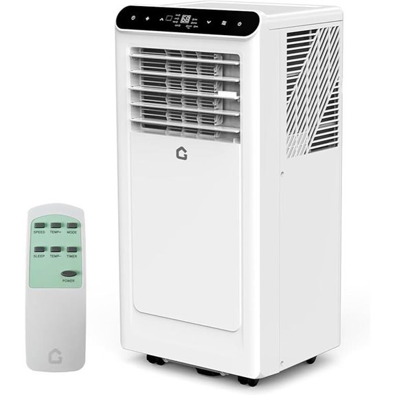Portable 8000 BTU 3-in-1 Air Conditioner with Remote