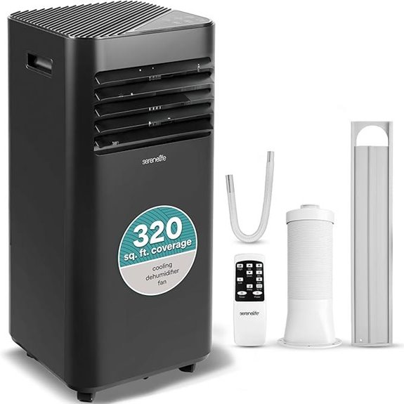 SereneLife 10,000 BTU Portable AC with Dehumidifier