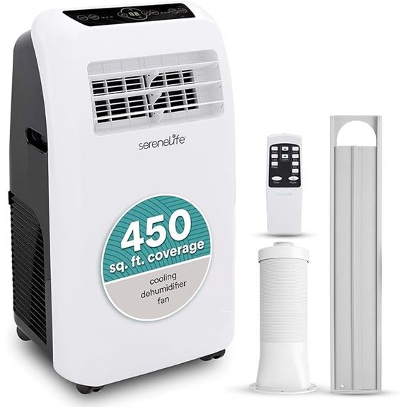 SereneLife 12,000 BTU Portable AC with Dehumidifier