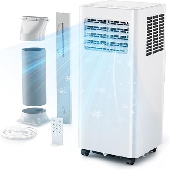 EUHOMY 8000 Btu Portable Air Conditioner with Remote