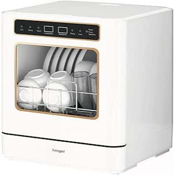 Countertop Portable Dishwasher with 4 Cleaning Modes