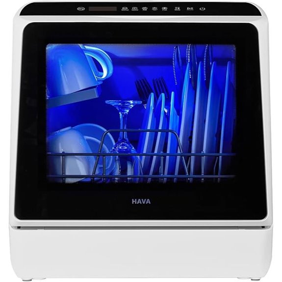 HAVA Portable Countertop Dishwasher with 6 Programs
