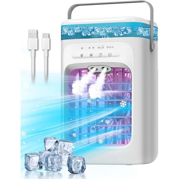 Portable Evaporative Air Conditioner with Oscillation