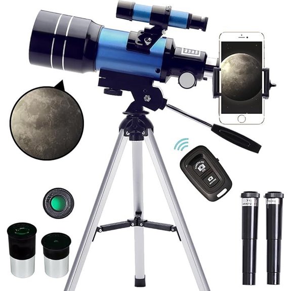 ToyerBee Portable Refractor Telescope with Smartphone Adapter