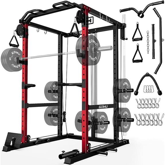 R1-V4 Power Cage Rack with Accessories
