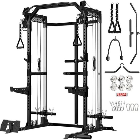 Mikolo Power Cage with Dual Pulley System