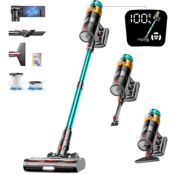 600W Cordless Vacuum Cleaner with Charging Dock