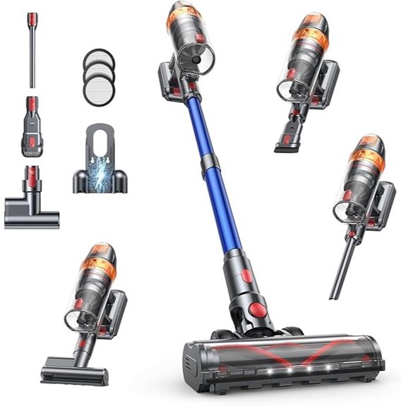 Cordless Vacuum Cleaner 650W 50KPA 65 Min Runtime