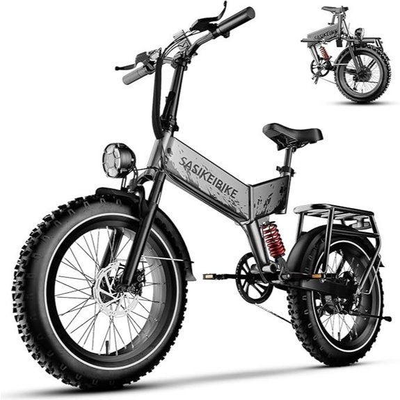 1500W Folding Electric Bike with Removable Battery