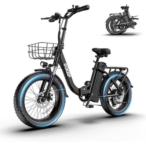 1300W Folding Electric Bike with Removable Battery