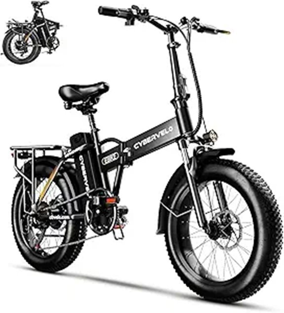 1000W Folding Electric Bike with Removable Battery