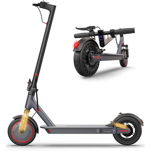 VOLPAM Electric Scooter 350W/500W Motor Solid Tires