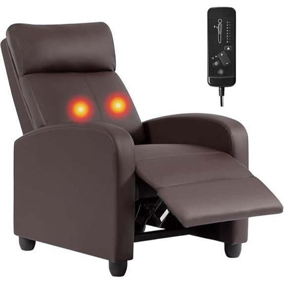 BestMassage Recliner Chair with Massage & Footrest