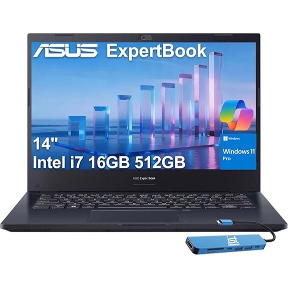 ASUS ExpertBook Thin Business Laptop (Renewed)