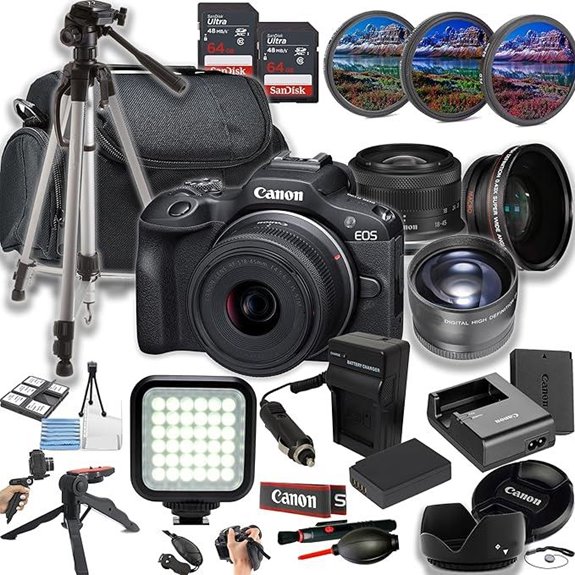 Canon EOS R100 Mirrorless Camera Bundle (Renewed)