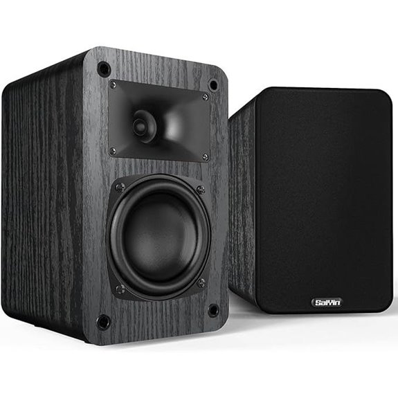 Saiyin Passive Bookshelf Speakers 2-Way 60Hz Bass
