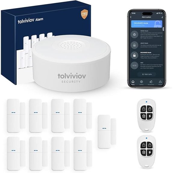 Tolviviov 2nd Gen Home Alarm System with Sensors