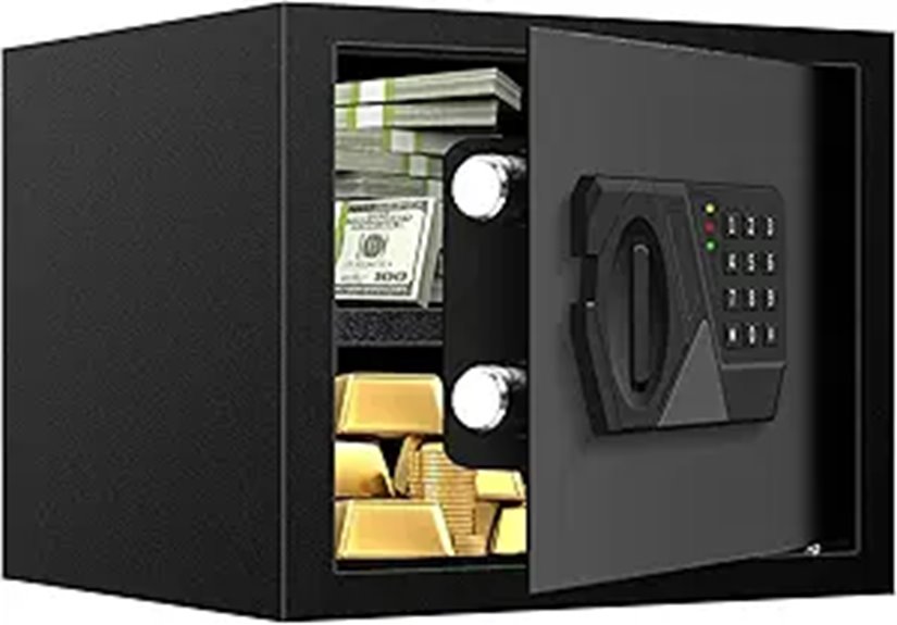 Small Fireproof Waterproof Digital Safe with Keypad