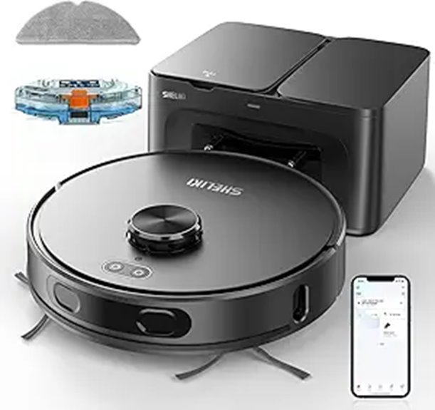 Robot Vacuum & Mop with Self-Emptying Base