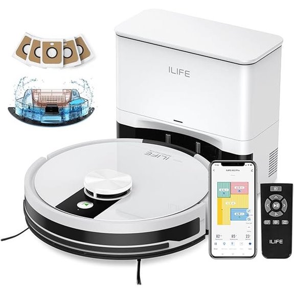 ILIFE A12 Pro Robot Vacuum & Mop Self-Emptying Station