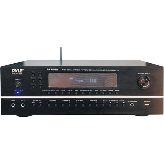 Pyle 7.1-Channel Bluetooth Stereo Amplifier with Subwoofer