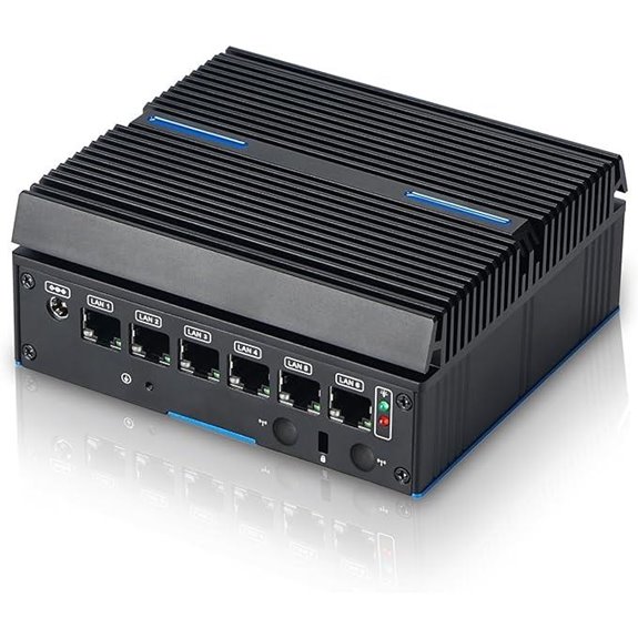 Fanless Mini PC Network Gateway with 8GB RAM