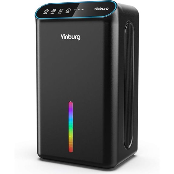 Quiet Basement Dehumidifier with Auto Shut-Off