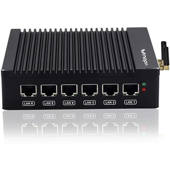 Fanless Firewall Mini PC with Wi-Fi and LAN Ports