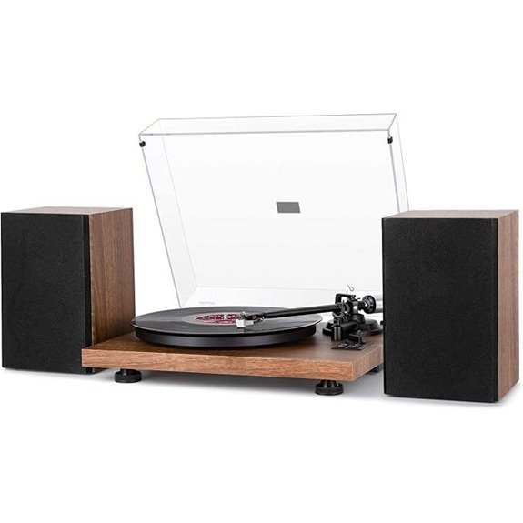 1 BY ONE Bluetooth Turntable with Speakers