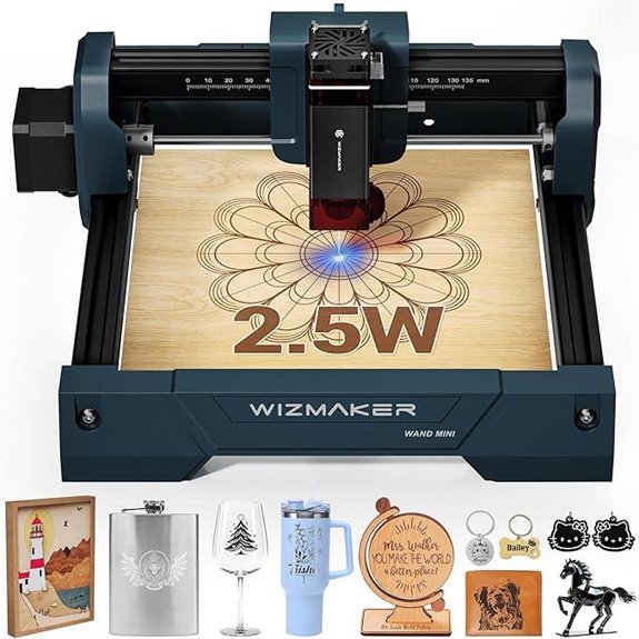 Mini 2.5W Laser Engraver for Wood Glass Metal