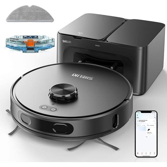 Robot Vacuum and Mop Combo with App & Voice Control