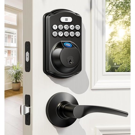 Veise Smart Fingerprint Door Lock with Handles