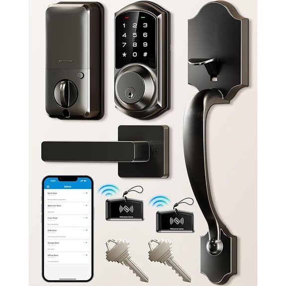 Veise VE06-H Smart Keyless Front Door Lock Set