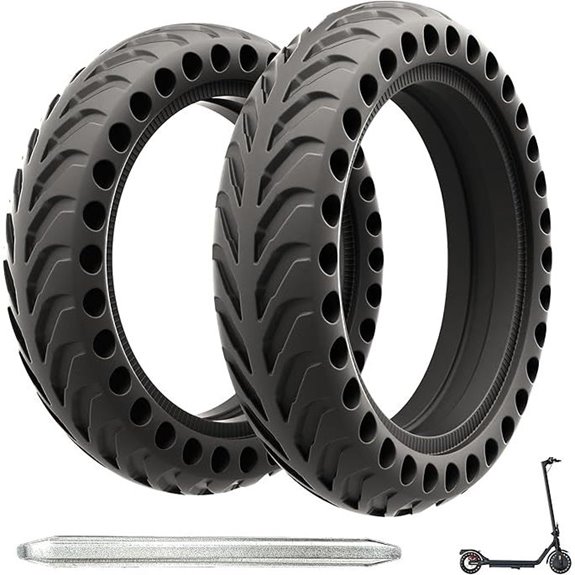Solid Tires for Xiaomi M365 and 8.5x2 Scooters (2 Pack)
