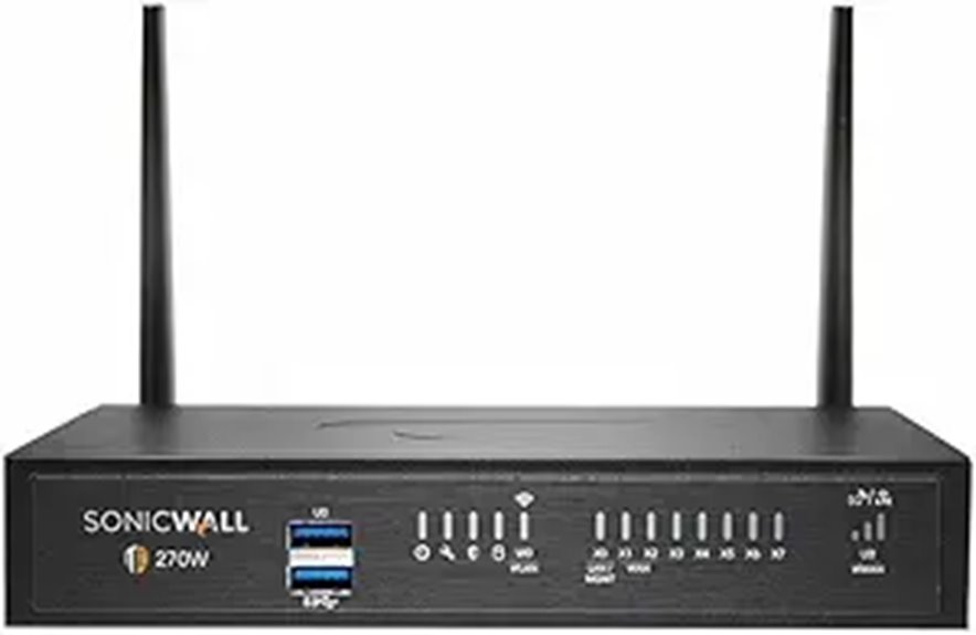 SonicWall TZ270w Firewall with Wi-Fi and Ports