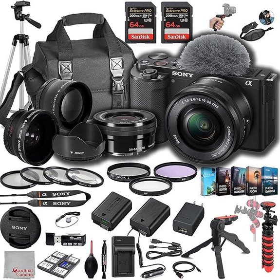 Sony ZV-E10 Mirrorless Camera Deluxe Kit