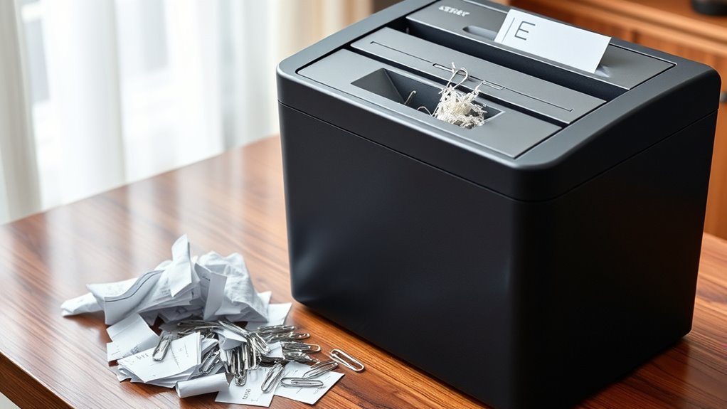 staple and clip shredding features