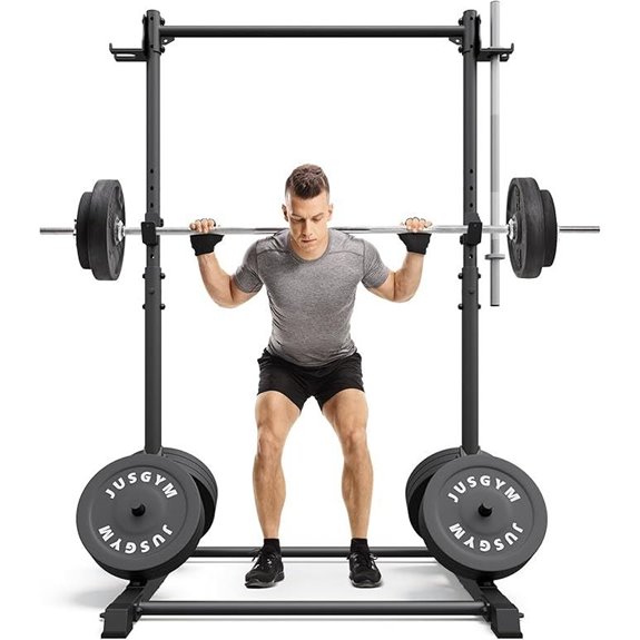 Heavy Duty Squat Rack with Pull-Up Bar