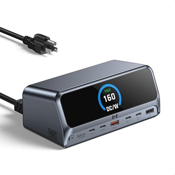 Selore 13-in-1 Laptop Docking Station with LCD