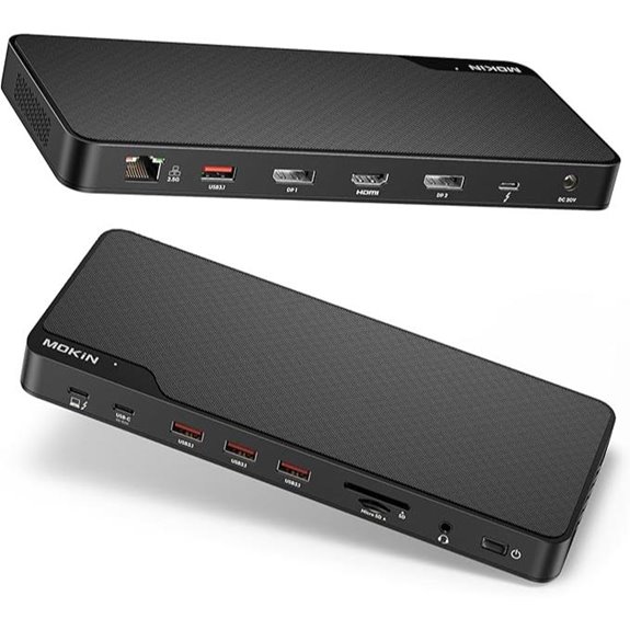 MOKiN Thunderbolt 4 Dock with 16 Ports and Dual Monitors