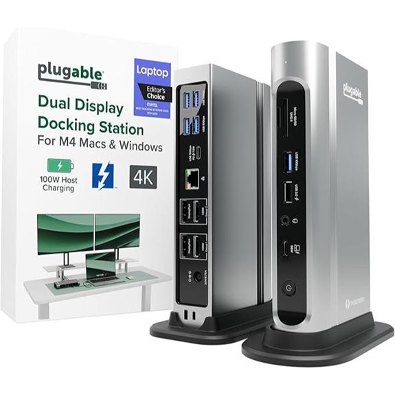 Plugable 16-in-1 Thunderbolt 4 Dock with Dual 4K