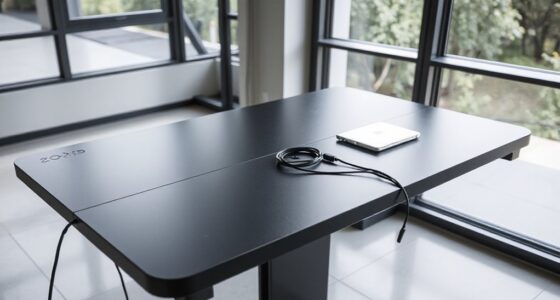 top standing desks with cables