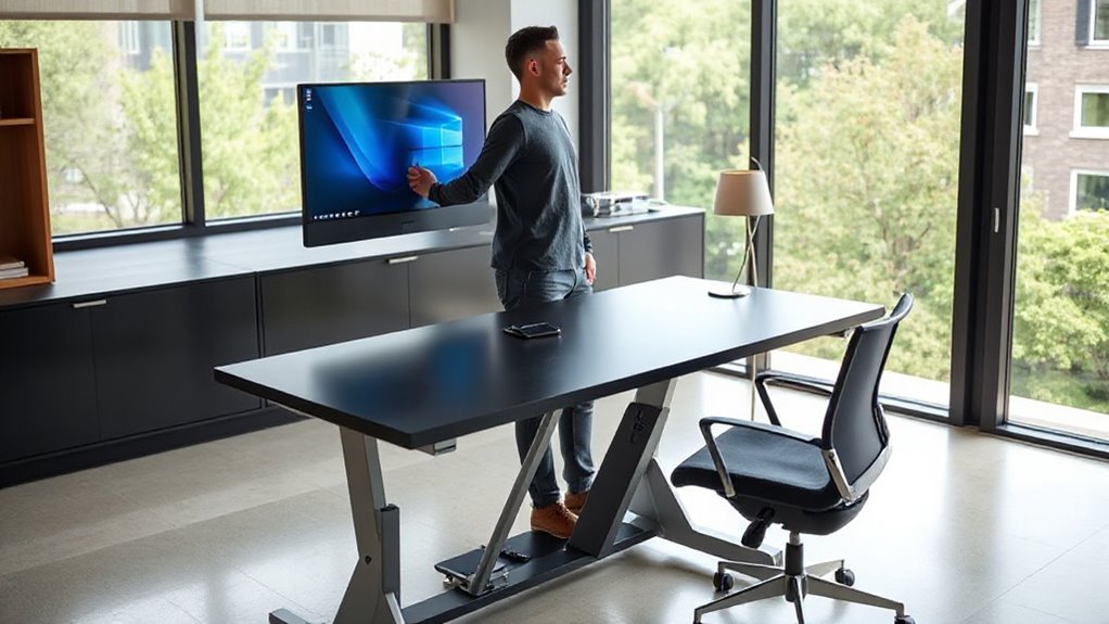 top tall person desks